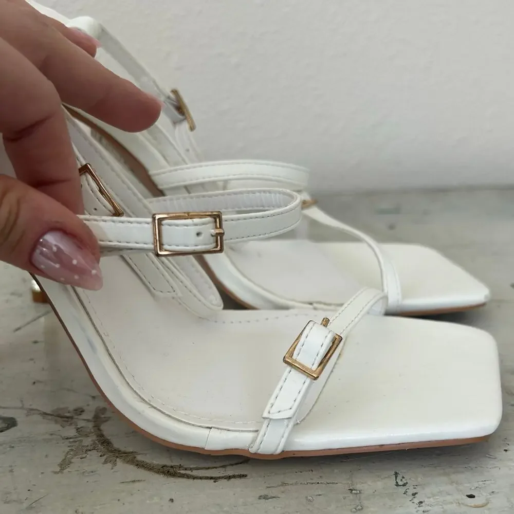 New Simmi London asos high heeled sandals square toe strappy heels summer 9